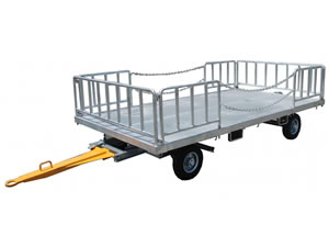 Open Airport Baggage Trailer